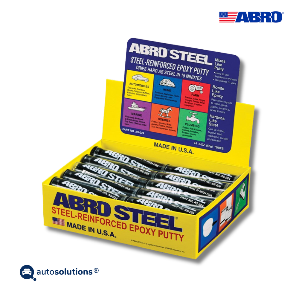 Acero masilla color Negro 24 Tubos / 75gr AS224