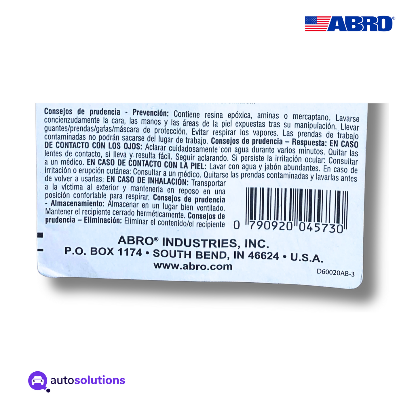 Plastiacero Gris 5min ABRO EG330 25mL