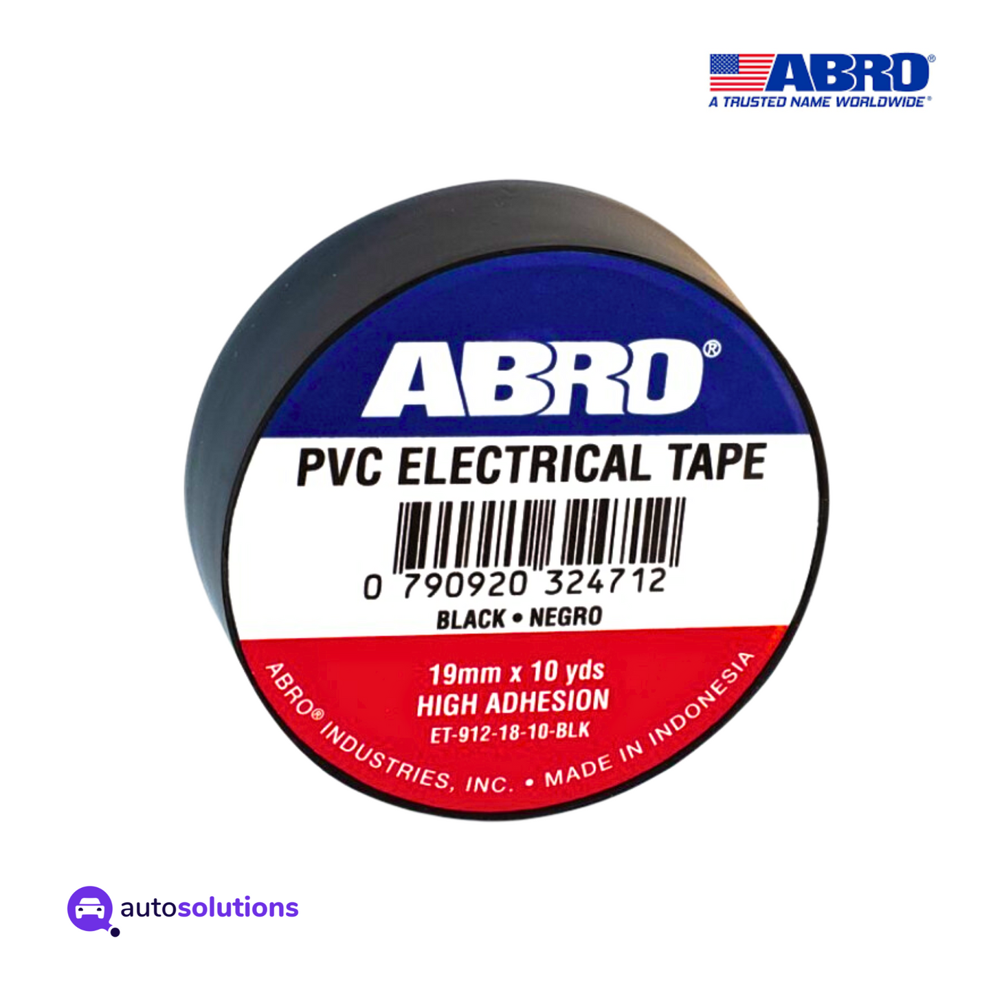 Cinta Electrica de PVC ABRO ET912 (10PZS)