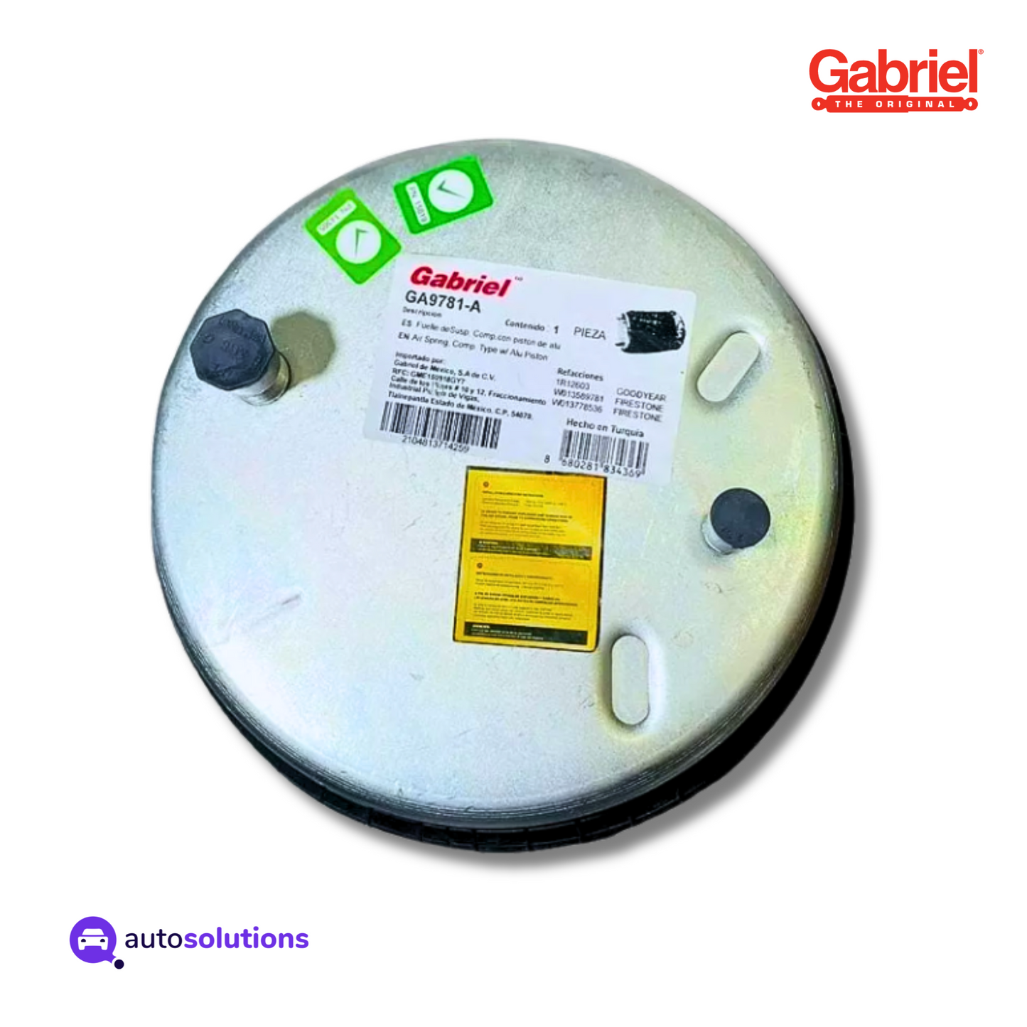 Bolsa De Aire Suspensiones Para Tractocamion GABRIEL GA9781-A