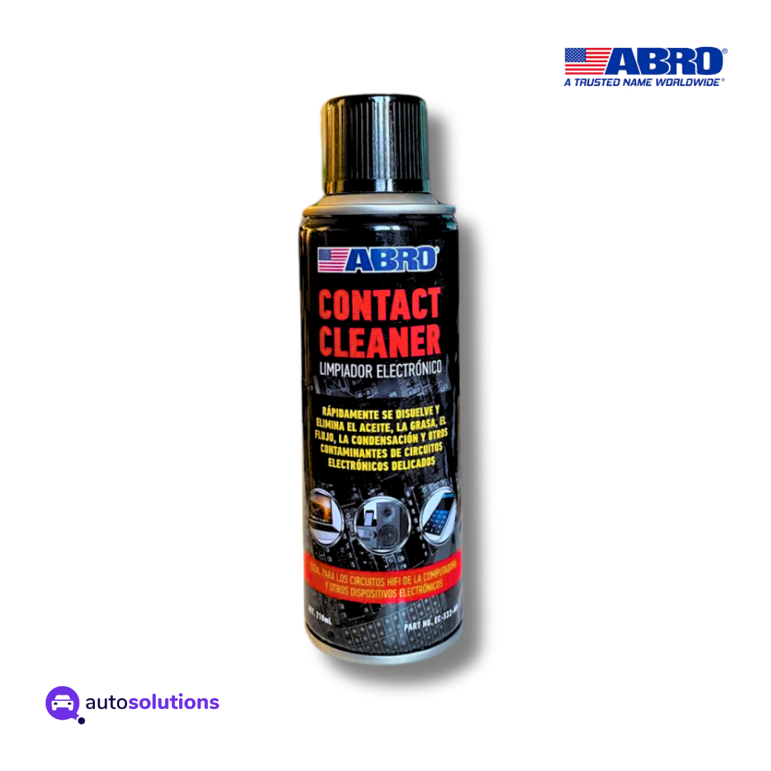 Limpiador Contactos Electrónicos ABRO EC533 163g aerosol elimina corrosión suciedad secado rápido