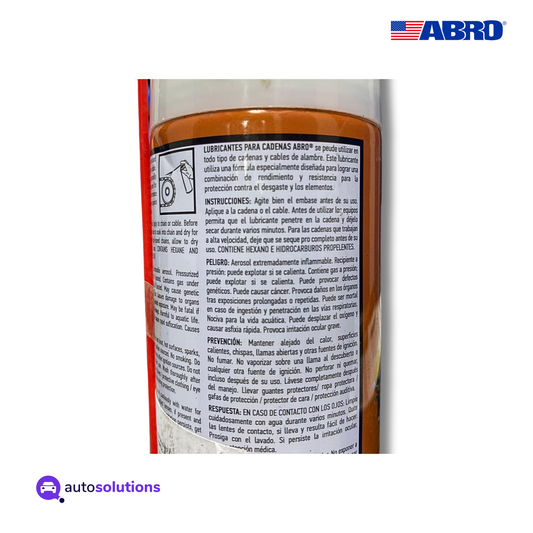 Lubricante para Cadena ABRO CL100 113g