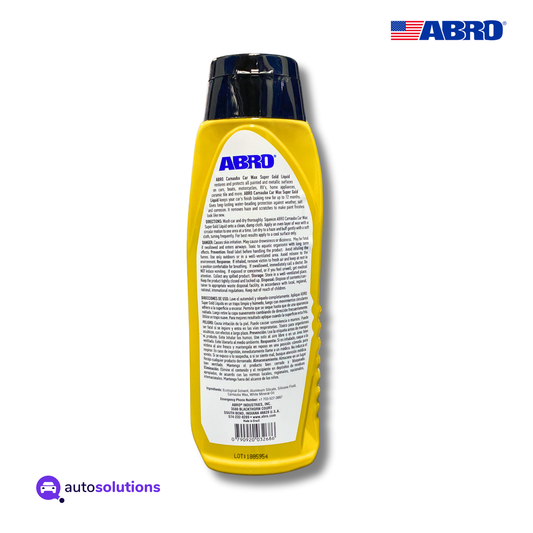 Cera Carnauba Liquida ABRO LW811 473mL / 16oz