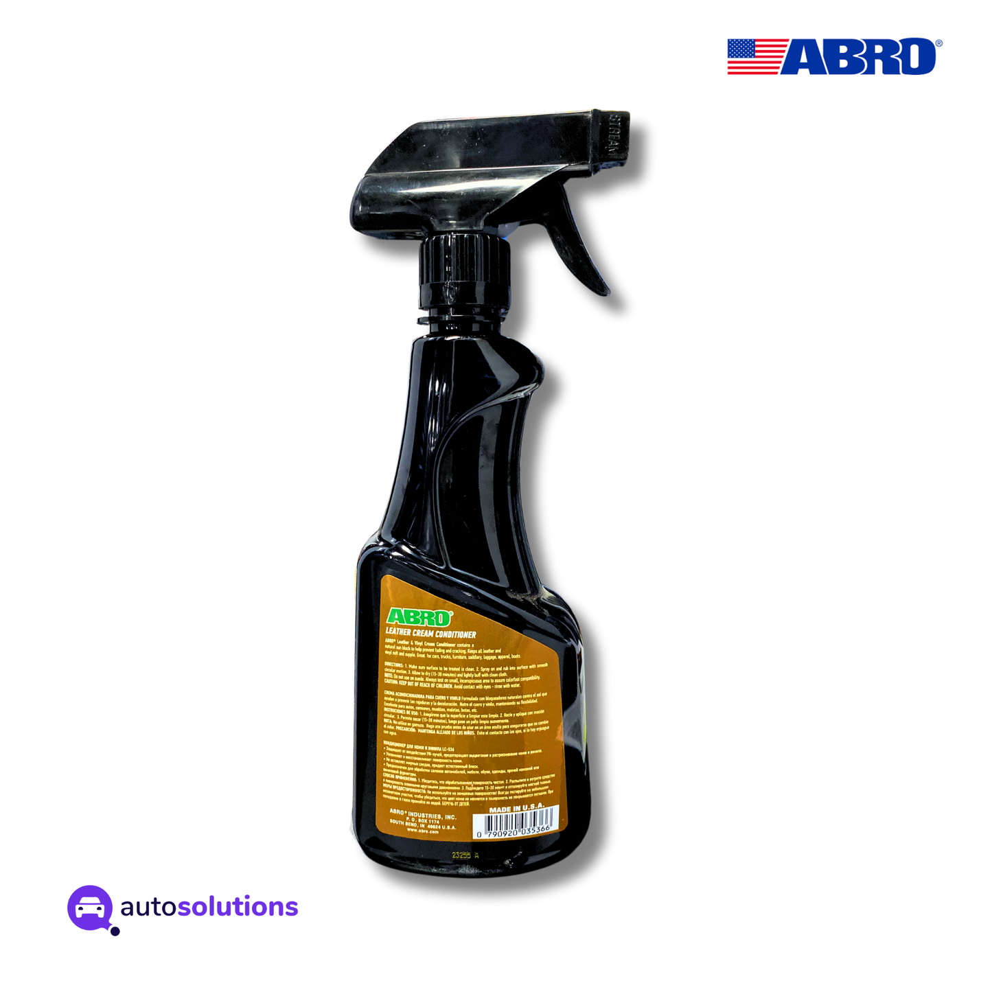 Limpiador De Vinilo y Cuero ABRO LC536 472mL / 16oz
