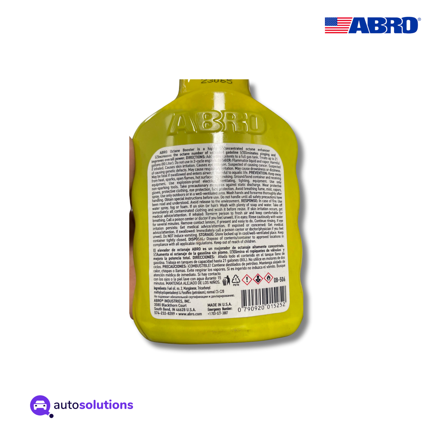 Elevador de Octanaje ABRO OB506 354ml / 12oz