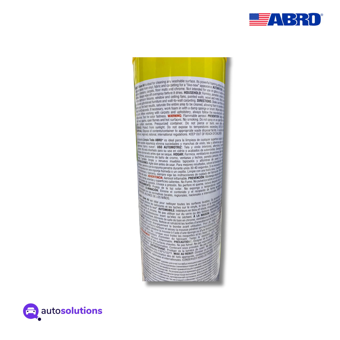 Limpia Todo En Espuma Limon ABRO FC650 650mL