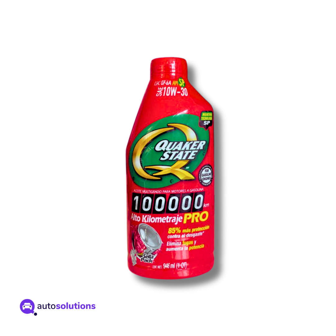 Aceite Alto Kilometraje PRO Quaker State 10w30 946mL / 1QT