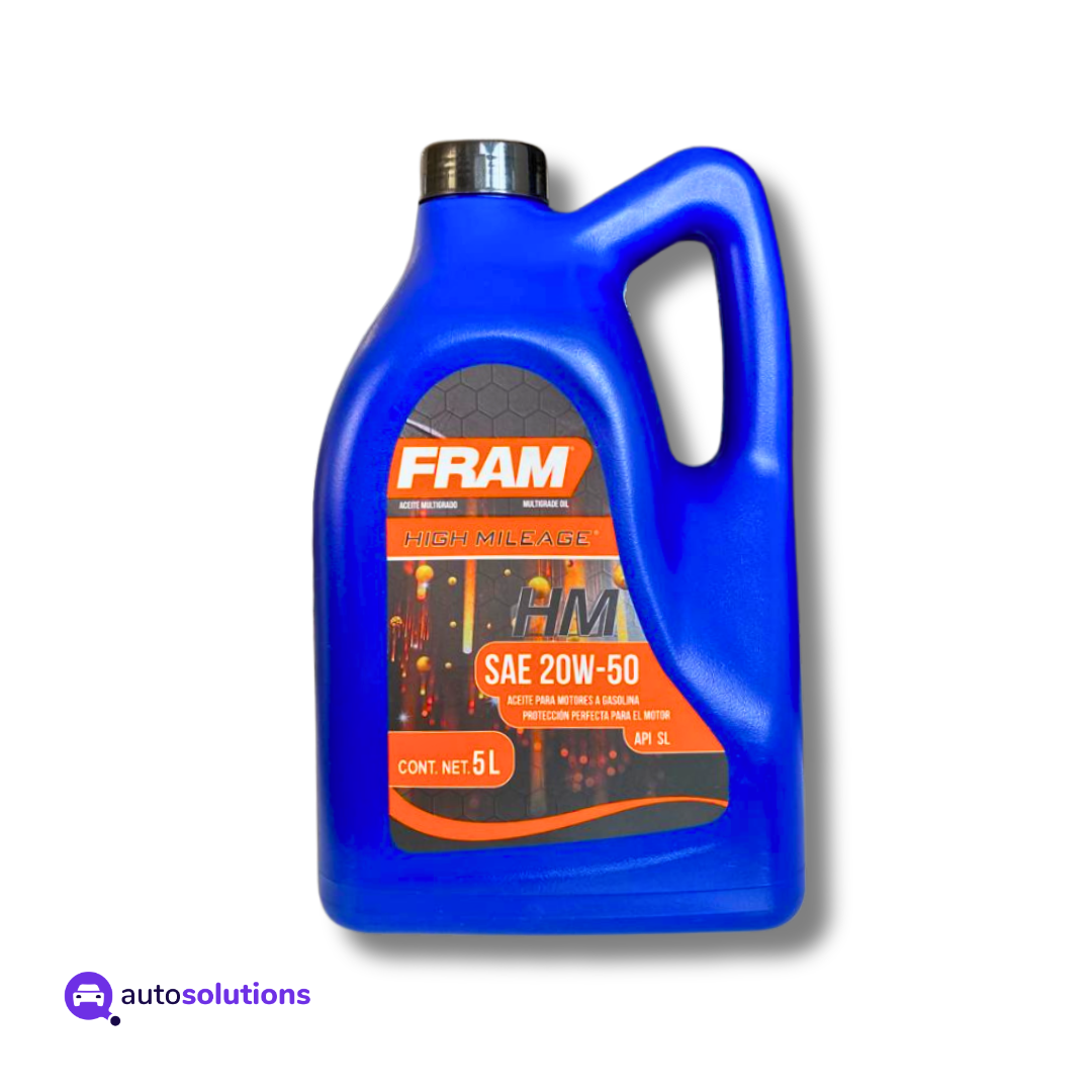 Aceite De Motor FRAM 20w50 5L