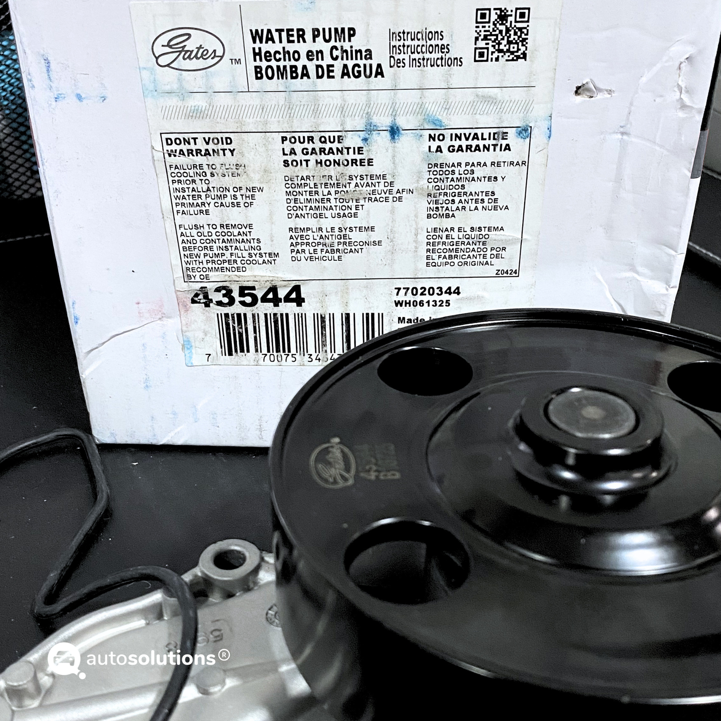 Bomba De Agua GATES 43544 Acura Tsx, Accord, Cr-v 2.4L