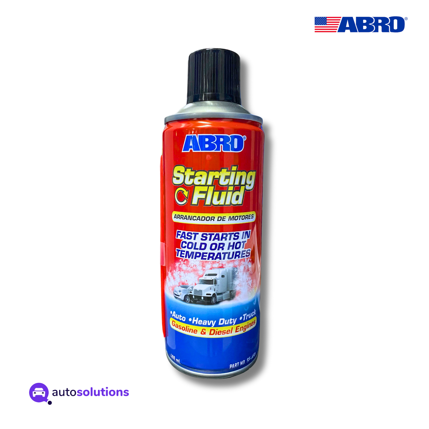 Arranca Rápido ABRO SF650 312g aerosol arranque instantáneo motor frío batería