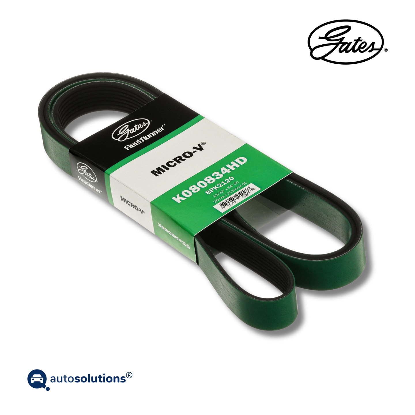 Banda Micro-V GATES K080834HD Volvo 7300, 9700 12.2L Diesel 6X2 / 4X2