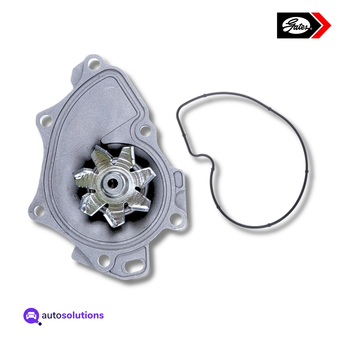 Bomba de agua Gates 41179 con propulsor metálico y empaque para enfriamiento de motor automotriz, calidad OEM.