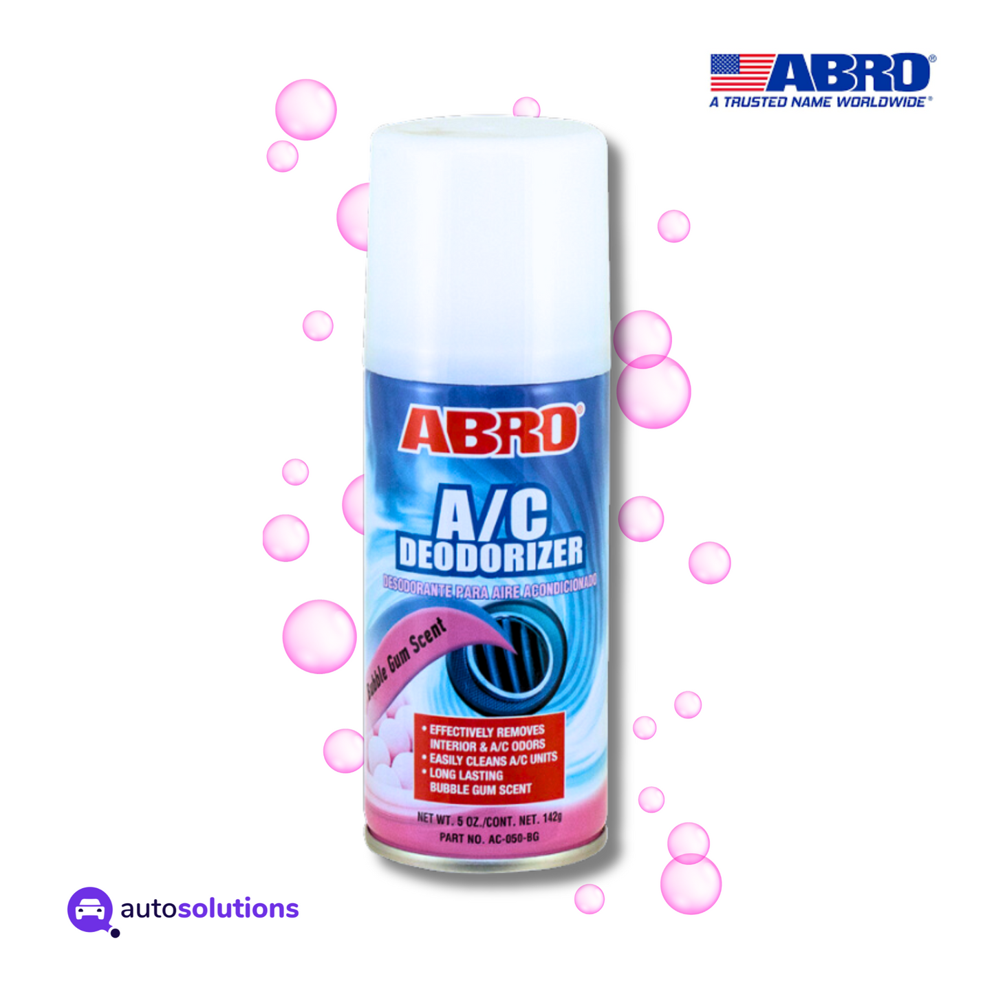 Desodorante Para AC Aroma Chicle ABRO AC050BG 142mL / 5oz