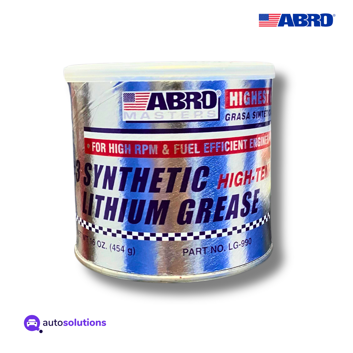 Grasa Sintetica de Litio No.3 ABRO LG990AM 454g