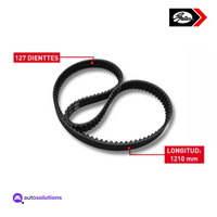 Banda de distribución Gates con 127 dientes y 1210 mm de longitud para kit TCKWP335