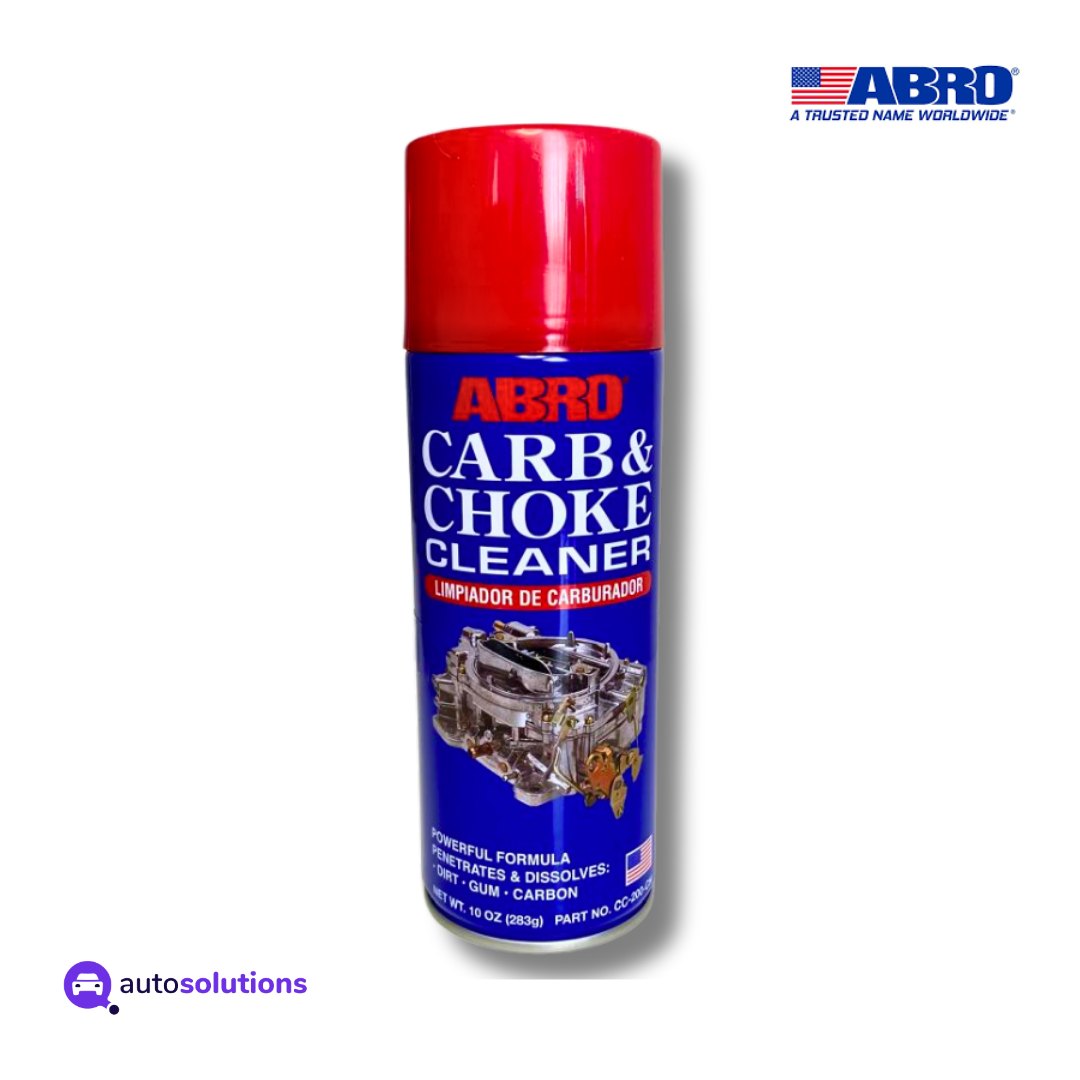 Limpiador Carburador ABRO CC200 283g aerosol elimina 99% depósitos mejora rendimiento motor profesional
