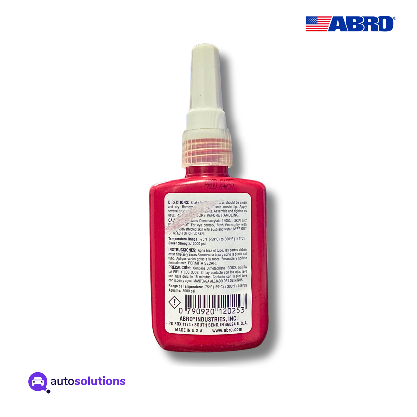 Fijador De Tornillos Permanente ABRO TL571 50mL