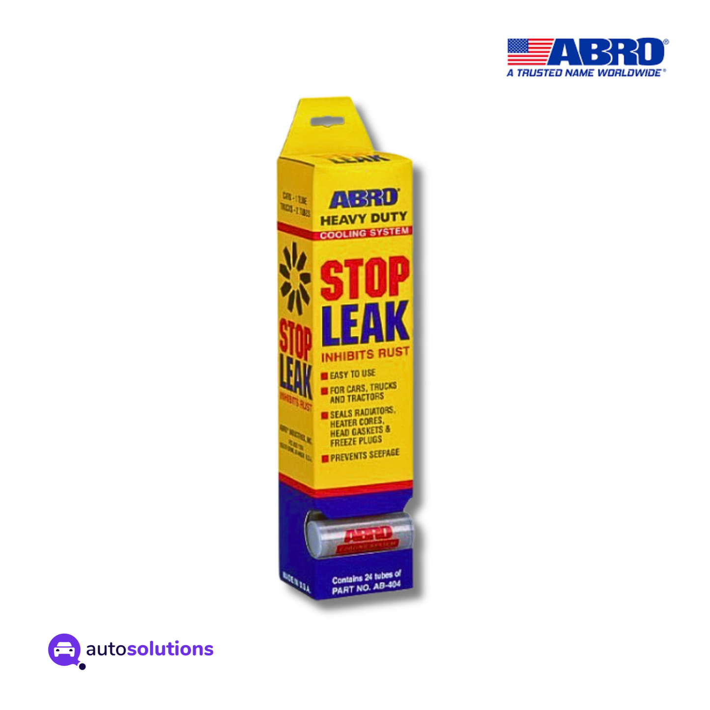 SELLADOR EN POLVO PARA RADIADOR STOP LEAK ABRO AB-404