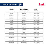 Balero Doble TMK 37X72X37 C/ABS RD49A Delantera MARCH, VERSA, PLATINA, KANGOO.