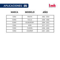 Balero Doble TMK 29X53X37 s/abs RD55 Trasero Fiesta, Ecosport, Ikon.