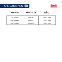 Balero Doble TMK 34X67X37 s/abs RD57 Delantero Corsa, Meriva, Tornado.