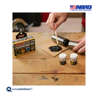 Pegamundo adhesivo epóxico ABRO negro 44ml soldadura fría alta resistencia aplicaciones automotrices